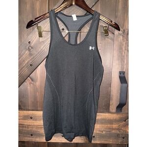 Under Amour Heat Gear Tank Top Womens Size XS Black Compression‎